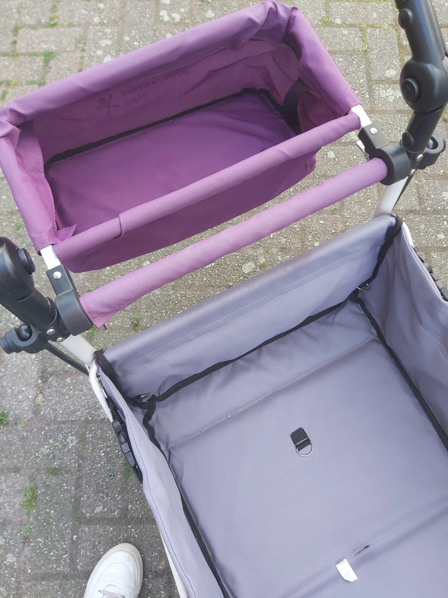 Active Outdoor Bolderkar Paars Met Zonnedak En Extra Bagagetas. Showmodel 14 Active Outdoor Bolderkar Paars Met Zonnedak En Extra Bagagetas. Showmodel - Afbeelding 12