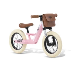 BERG BIKY Retro Pink Loopfiets 12 ” Inch Luchtbanden -Buitenspeelgoed Winkel bergtoys biky retro pink 12 inch loopfiets speelactief.nl