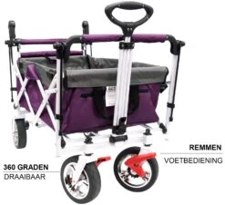 Active Outdoor Bolderkar Paars Met Zonnedak En Extra Bagagetas. Showmodel 18 Active Outdoor Bolderkar Paars Met Zonnedak En Extra Bagagetas. Showmodel -Buitenspeelgoed Winkel bolderkar active outdoor opvouwen 5 1