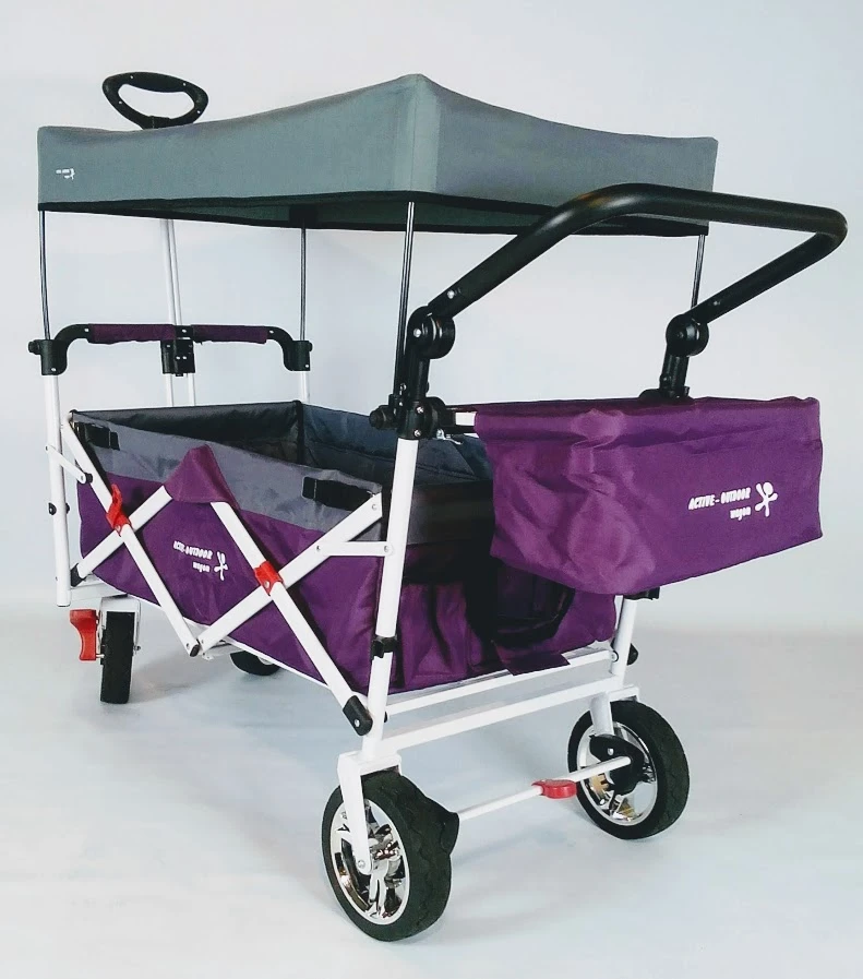 Active Outdoor Bolderkar Paars Met Zonnedak En Extra Bagagetas. Showmodel 5 Active Outdoor Bolderkar Paars Met Zonnedak En Extra Bagagetas. Showmodel - Afbeelding 3