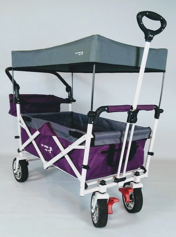 Active Outdoor Bolderkar Paars Met Zonnedak En Extra Bagagetas. Showmodel 3 Active Outdoor Bolderkar Paars Met Zonnedak En Extra Bagagetas. Showmodel