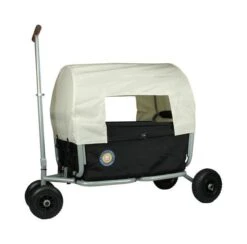 Beachtrekker Life Huif Bolderwagen -Buitenspeelgoed Winkel bolderwagen opvouwbaar beachtrekker life zwart met huif 1