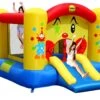 Springkussen Clown Slide & Hoop Bouncer 1 Springkussen Clown Slide & Hoop Bouncer -Buitenspeelgoed Winkel happy hop 9201 springkussen clown slide hoop