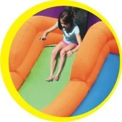 Springkussen Combo Bouncer With Slide -Buitenspeelgoed Winkel happy hop 9236 springkussen combo bouncer with slide 1 1