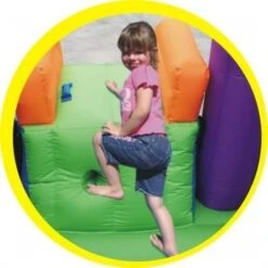 Springkussen Combo Bouncer With Slide -Buitenspeelgoed Winkel happy hop 9236 springkussen combo bouncer with slide 2