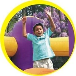 Springkussen Combo Bouncer With Slide -Buitenspeelgoed Winkel happy hop 9236 springkussen combo bouncer with slide 3