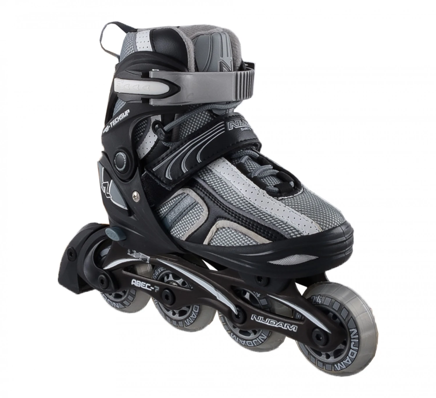 Verstelbare Inline Skate Skeeler Nijdam Zwart 5 Verstelbare Inline Skate Skeeler Nijdam Zwart - Afbeelding 3
