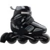 Verstelbare Inline Skate Skeeler Nijdam Zwart -Buitenspeelgoed Winkel inline skates nijdam 52rv