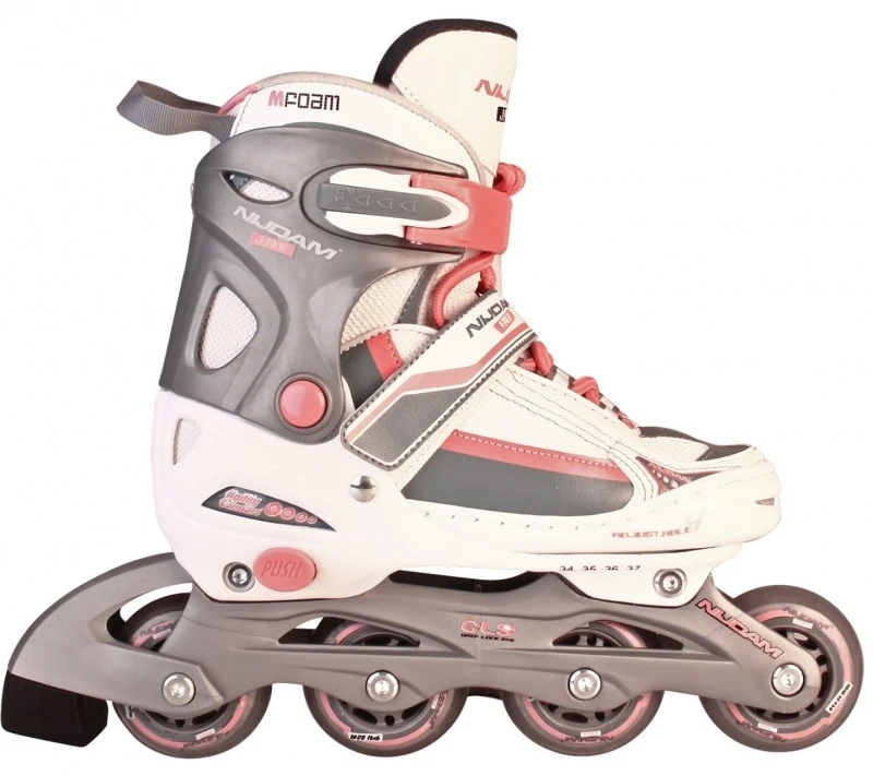 Verstelbare Inline Skate Skeeler Nijdam Rose 3 Verstelbare Inline Skate Skeeler Nijdam Rose