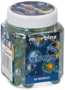 100 Knikkers In Pot Marbles