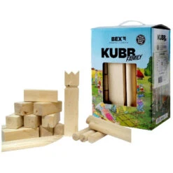Kubb Family Berkenhout In Colourbox BEX 7 Kubb Family Berkenhout In Colourbox BEX -Buitenspeelgoed Winkel kubb bex berken hout houten werp spel. 1