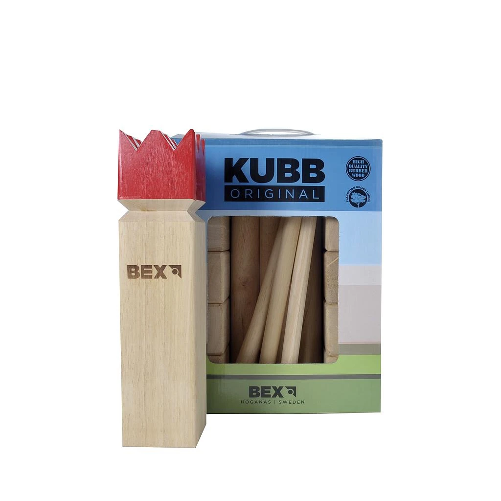 Kubb Original Red-King Rubberwood 3 Kubb Original Red-King Rubberwood