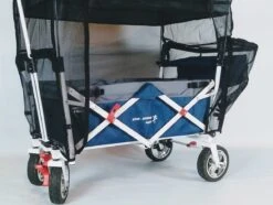 Active-Outdoor Wagon Insectennet Bolderkar 7 Active-Outdoor Wagon Insectennet Bolderkar -Buitenspeelgoed Winkel muskietennet active outdoor wagon zijkant open