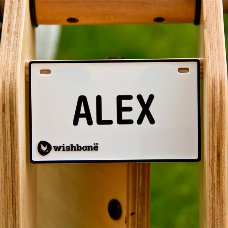 Naamplaatje Wishbonebike Met Letterstickers 6 Naamplaatje Wishbonebike Met Letterstickers - Afbeelding 4