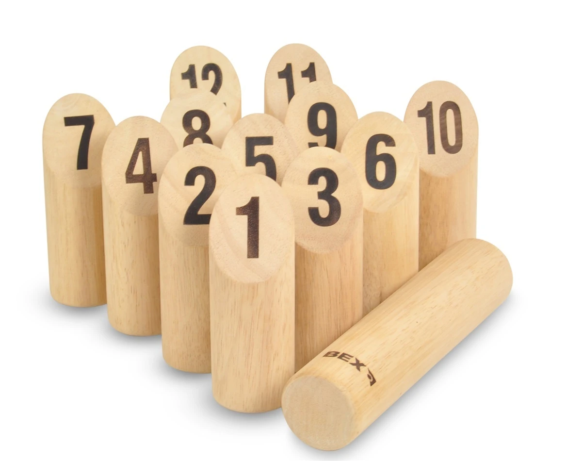 Kubb Numbers Bex Number Kubb Original Rubberwood 4 Kubb Numbers Bex Number Kubb Original Rubberwood - Afbeelding 2
