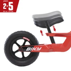 BERG Biky Mini Red Loopfiets 10 ” Inch EVA Banden -Buitenspeelgoed Winkel preview 8715839077742 05 BERG Biky MiniRed Zadelverstelling