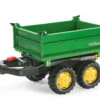 RollyToys Mega Trailer John Deere 3-zijdige Kipper Aanhanger -Buitenspeelgoed Winkel rollymega trailer rollytoys 122004