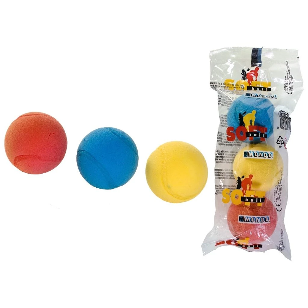 Soft Foamballen 3 Stuks In Netje Soft Tennisballen 4 Soft Foamballen 3 Stuks In Netje Soft Tennisballen - Afbeelding 2