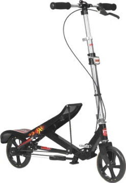 SpaceScooter X580 Black Space Scooter Zwart -Buitenspeelgoed Winkel spacescooter step autoped black 2