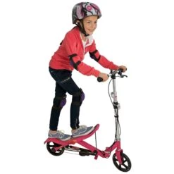 SpaceScooter X580 Pink Space Scooter Roze 9 SpaceScooter X580 Pink Space Scooter Roze -Buitenspeelgoed Winkel spacescooter step autoped pink 3