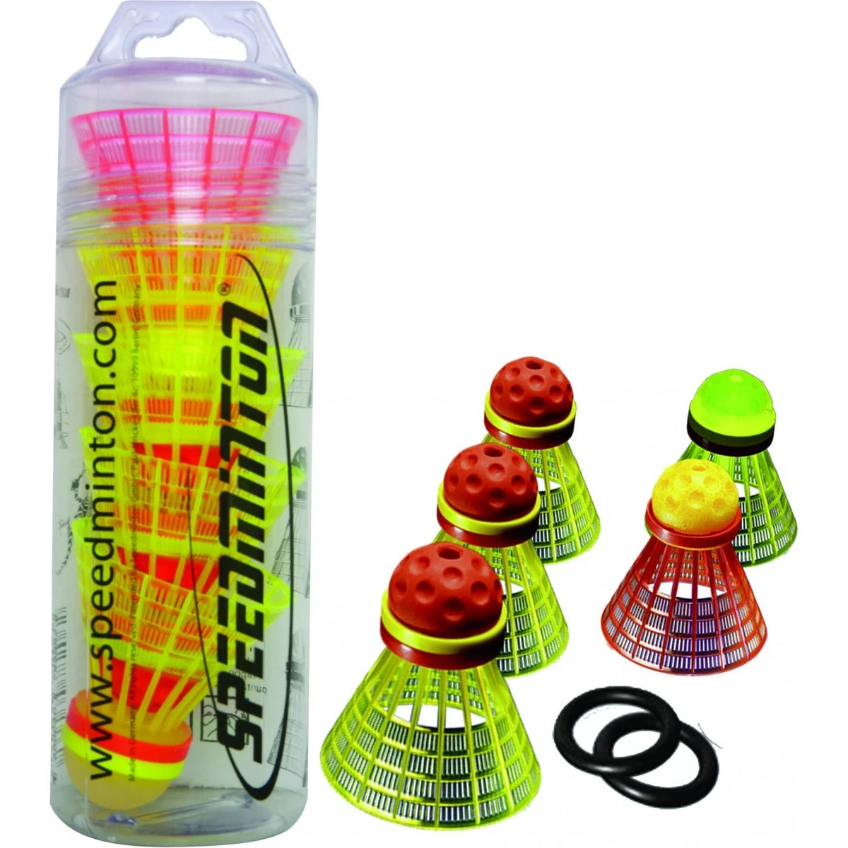 Speedminton Shuttleset Speedertube Mixpack 3 Speedminton Shuttleset Speedertube Mixpack