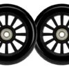 Stuntstep Wielen 100mm Universeel Black Dragon Set Van 2 Wheels -Buitenspeelgoed Winkel stuntstepwielen zwart abec7 lagers speelactief.nl