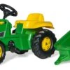 Rollykid John Deere Met Trailer – Traptractor -Buitenspeelgoed Winkel traptractor rollykid john deere met aangwagen rollytoys 012190 scaled 1
