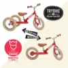 Trybike Steel Red 2-in-1 Loopfiets Vintage Rood 2 Trybike Steel Red 2-in-1 Loopfiets Vintage Rood -Buitenspeelgoed Winkel trybike vintage rood 2